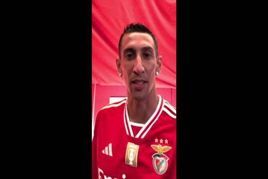 A mensagem de Di María aos benfiquistas: «Que seja uma grande temporada!»