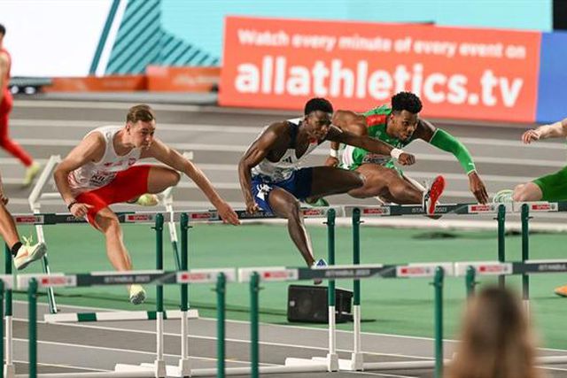 Europeus de pista coberta: Larrinaga falha final nos 60 metros barreiras