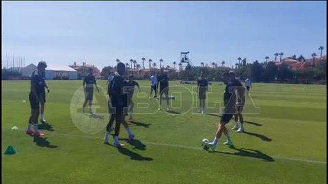 Primeiro treino do Sporting em Lagos