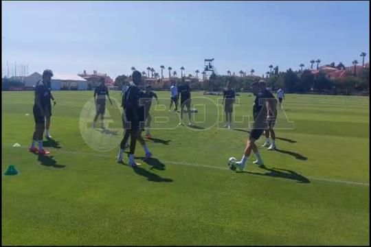 Primeiro treino do Sporting em Lagos