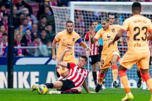 Griezmann resolveu no jogo em que o Atlético homenageou o Athletic (veja o golo)