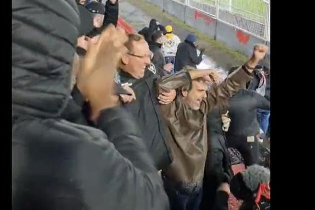 Textor apresentou Lage e fez 2 mil km para ver jogo no meio dos adeptos! (vídeo)