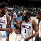 Embiid e Harden chamam Bucks à terra