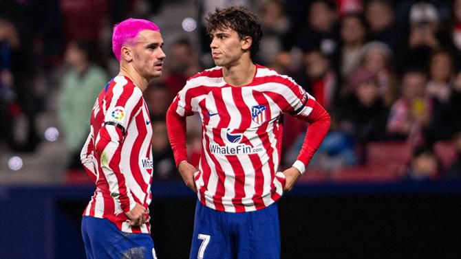 Pista sobre o futuro? Griezmann ‘rouba’ o sete a João Félix (vídeo)