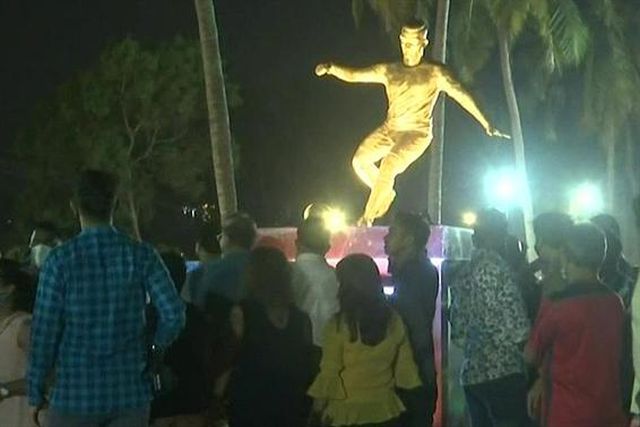 Estátua de Cristiano Ronaldo em Goa gera polémica