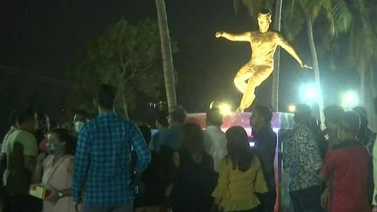 Estátua de Cristiano Ronaldo em Goa gera polémica