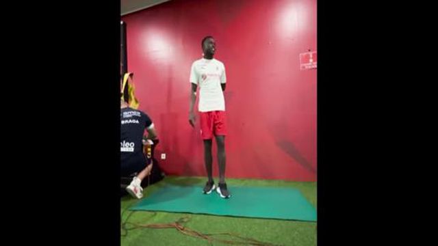 Dedicação de Bruma nos testes médicos do SC Braga