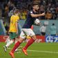 Dois golos em cinco minutos valem reviravolta no França-Austrália (vídeos)