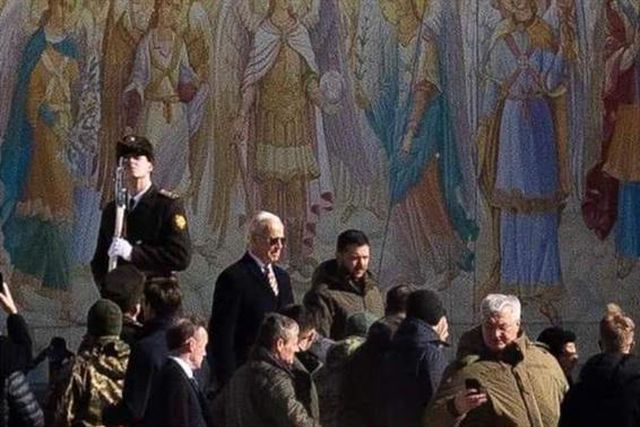 Presidente Joe Biden faz visita surpresa a Kiev