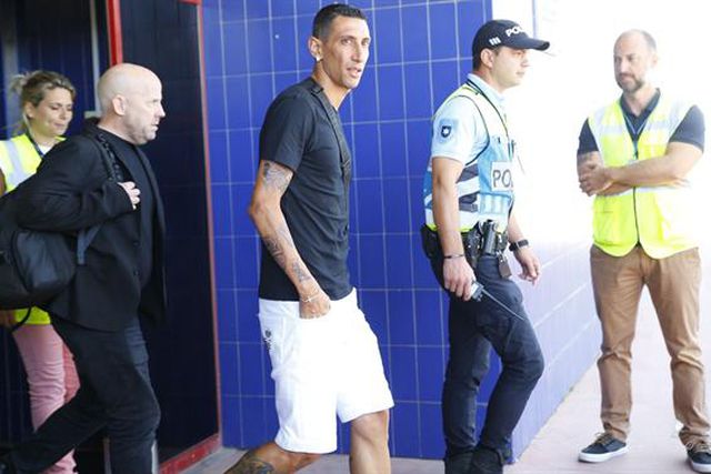 Di María foi direto ao Hospital da Luz fazer exames médicos