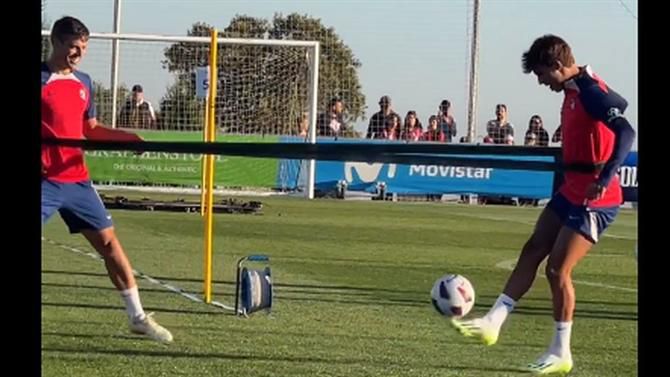 Enquanto sai e não sai, Félix mostra dotes no treino! (vídeo)