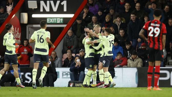 Haaland brilha na goleada do Manchester City (veja os golos)