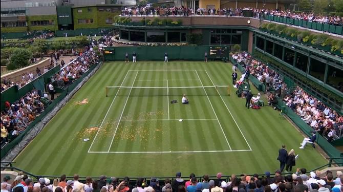 Protestos e detenções em Wimbledon