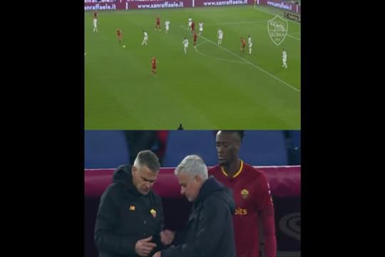 A reação de Mourinho ao golo que deu vitória sobre a Juventus