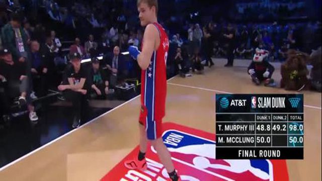Mac McClung venceu assim o concurso de afundanços no All-Star Game