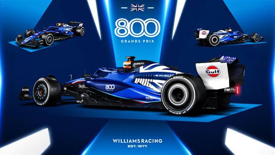 Williams comemora 800 grandes prémios com decoração especial