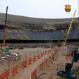 Barcelona mostra mudanças no Camp Nou depois das obras que decorrem há algumas semanas