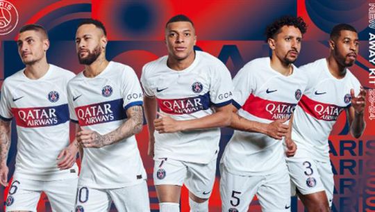 Mbappé e Neymar na promoção da nova camisola