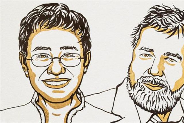 Prémio Nobel da Paz atribuído a dois jornalistas
