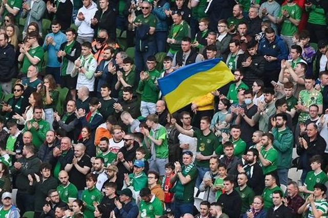 Federação irlandesa vai doar cem mil euros para apoiar à Ucrânia