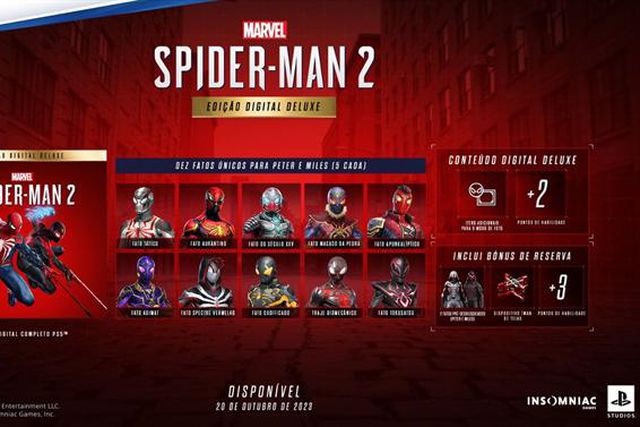Já pode reservar Marvel’s Spider-Man 2: saiba tudo sobre as versões disponíveis aqui