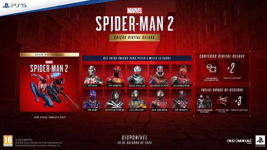 Já pode reservar Marvel’s Spider-Man 2: saiba tudo sobre as versões disponíveis aqui