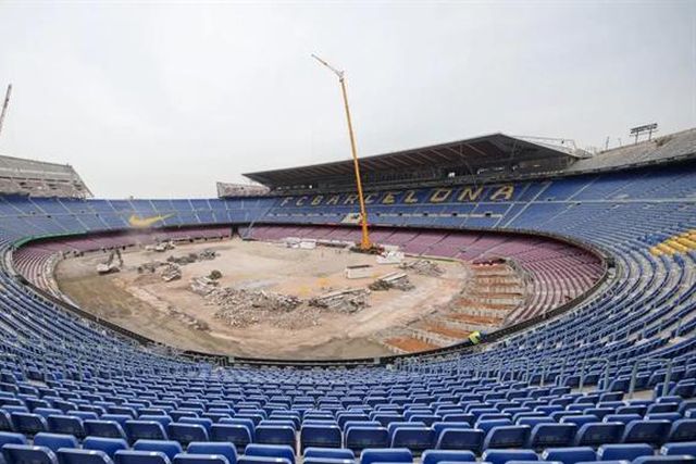 Fase de demolições no Camp Nou (fotos e vídeo)