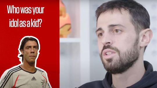 Bernardo Silva aponta Rui Costa como ídolo de infância (vídeo)