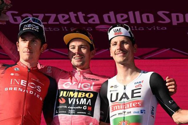 Ciclistas de 10 países nos primeiros lugares do Giro