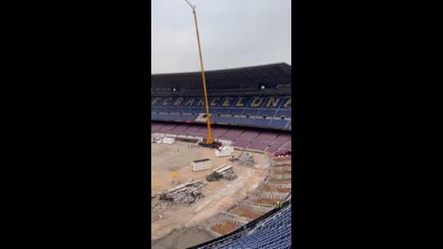 Nova fase nas obras do estádio do Barcelona