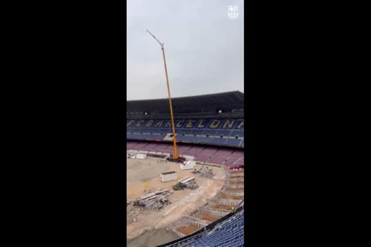 Nova fase nas obras do estádio do Barcelona