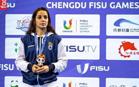 Camila Rebelo de prata nos Jogos Universitários (vídeo)