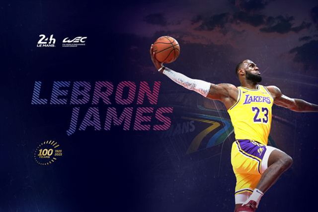 LeBron James no arranque da edição dos 100 anos das 24 Horas de Le Mans