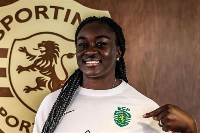 Sporting renova com Auriol Dongmo