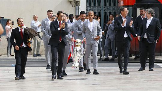 Foi assim a receção aos campeões nacionais na Câmara de Lisboa