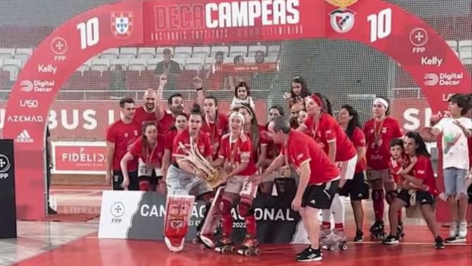 Benfica é campeão nacional feminino pela 10.ª vez consecutiva!