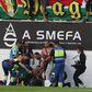 Susto com adepto na bancada do Estádio José Gomes