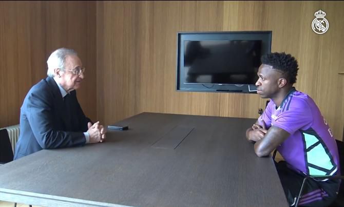 A garantia de Florentino a Vinícius Júnior: «Vamos até às últimas consequências» (vídeo)