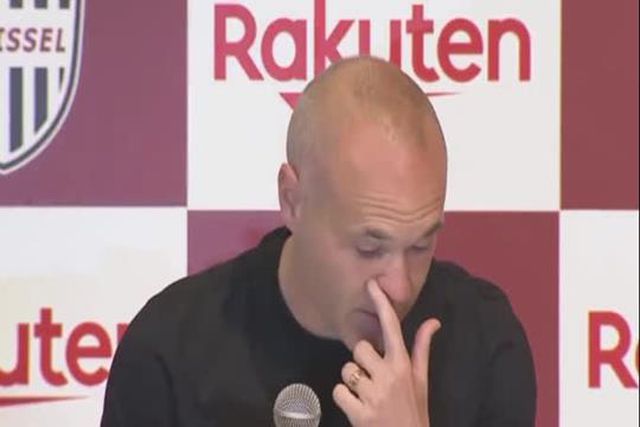 Iniesta em lágrimas no adeus ao Vissel Kobe