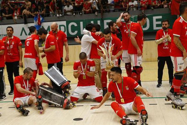 Rui Costa festejou título ‘no balneário’ do pavilhão João Rocha