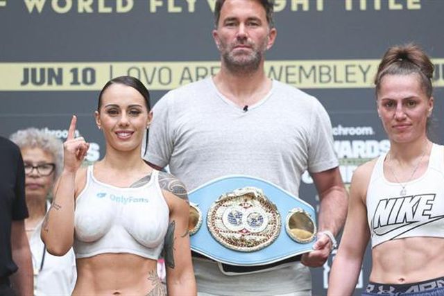 Pugilista foi à pesagem em ‘topless’ e anunciou entrada no Only Fans (vídeo)