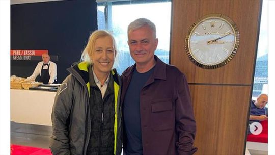 Elogio de Navratilova fez Mourinho sentir-se «especial»