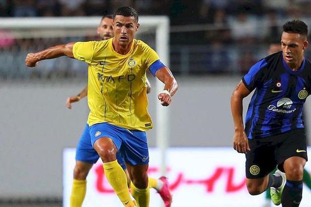 CR7 reage ao empate com o Inter