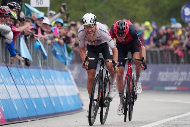 Veja e reveja o fantástico 'sprint' de João Almeida para a vitória! (vídeo)