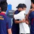 Neymar despediu-se dos companheiros do PSG