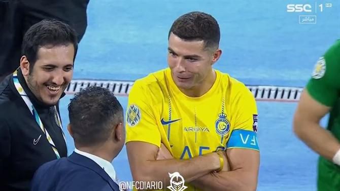 A reação de Ronaldo após saber que não foi o MVP na final da Champions (vídeo)