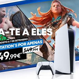 PS5 disponível com desconto de 100 euros até 15 de julho