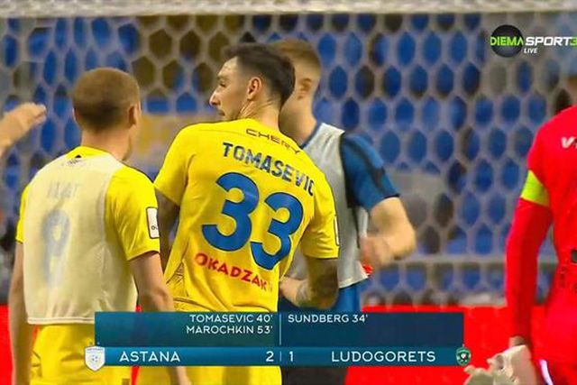 Ludogorets de Claude Gonçalves perde em Astana