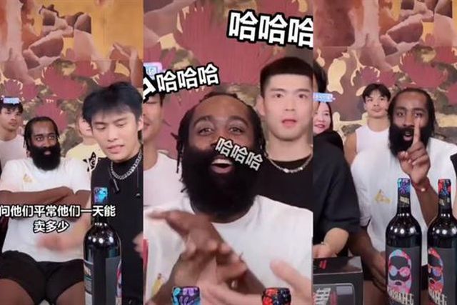 James Harden ‘vende’ 10 mil garrafas em 14s (vídeo)