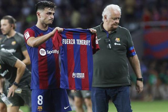 Pedri com dedicatória solidária (vídeo)